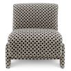 Modern chair in round, geometric design