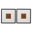 Grecian vase prints enclosed in sleek black frames