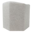 Compact armchair in sumptuous off-white boucle finish