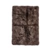 Fluffy New Zealand sheepskin rug in walnut