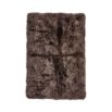 Fluffy New Zealand sheepskin rug in walnut