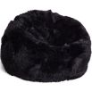 A sumptuously soft New Zealand Sheepskin beanbag with a long wool finish