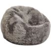 A sumptuously soft New Zealand Sheepskin beanbag with a long wool finish