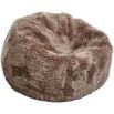 A sumptuously soft New Zealand Sheepskin beanbag with a long wool finish