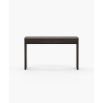 Brown console table with two drawers