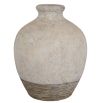 Large round rustic ceramic vase