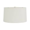 Elegant porcelain table lamp with wavy base and linen shade