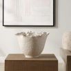 Off-white bowl with natural edged design