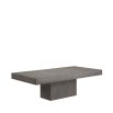 Concrete table with plinth base in large