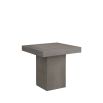 Large concrete angular square dining table