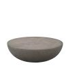 Round concrete coffee table 
