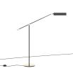 Modern industrial style floor lamp with black lampshade