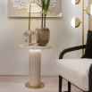 Elevate your space with the Arcus Side Table from our Luxe Collection. A perfect blend of style and functionality for any modern home.