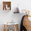 A luxurious kids white cloud-shaped shelf