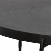 Sleek contemporary round coffee table in black finish