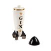 Contemporary rocket-shaped Gin decanter by Jonathan Adler 