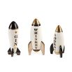 Contemporary rocket-shaped Vodka decanter by Jonathan Adler 