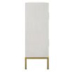 Cabinet with 2 doors and muted gold detailing