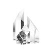 Clear crystal glass decorative sculpture