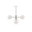 Iron and copper finish ceiling lamp with different levels