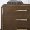 Judith Leiber 3-drawer Bedside Table - Dark