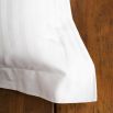 Luxury hotel satin stripe 300tc white oxford pillowcases