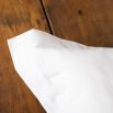 Luxury hotel satin stripe 300tc white oxford pillowcases