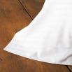 Luxury hotel satin stripe 300tc white oxford pillowcases