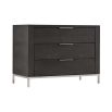 Dark, modern and simplistic bedside table