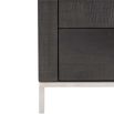 Dark, modern and simplistic bedside table