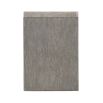 A gorgeous two tone bedside table with three drawers and a dual USB charger from Bernhardt