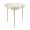 Gorgeous clover-shaped table with drawer