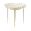 Gorgeous clover-shaped table with drawer