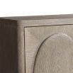 Large 4-drawer buffet with curved oval design 