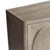 Large 4-drawer buffet with curved oval design 