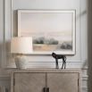 Print featuring a serene landscape in blended finish.