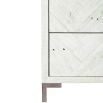 A harringbone style dresser
