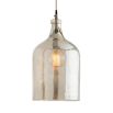 Glass shade industrial pendant light 