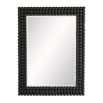 bobble textured frame wall mirror with bevelled glass