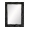 bobble textured frame wall mirror with bevelled glass