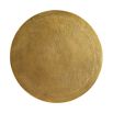 Semi sphere gold side table with hourglass silhouette