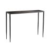 Thin framed minimal console table in black finish