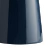 Navy blue fibreglass side table with round tray top