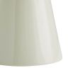 White fibreglass side table with geometric silhouette