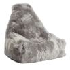 A sumptuously soft and snuggly bean bag chair made from New Zealand Sheepskin