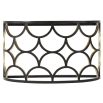 Black and gold carved console table