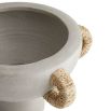 Raised centerpiece bowl with woven handles