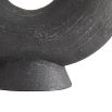 Crescent structure with textured matte charcoal finish