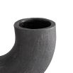 Crescent structure with textured matte charcoal finish