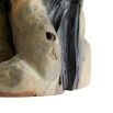 Majestic wooden side table with various natural textures